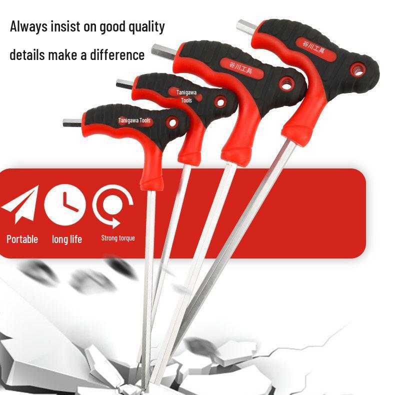 Т-образный набор шестигранных ключей с шаровыми и плоскими головками, рычажная отвертка Torx