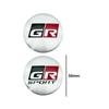 4pcs/lot 56MM/65MM Car Styling Wheel Hub Covers Stickers GR Sport Emblem Tire Center Caps Decal