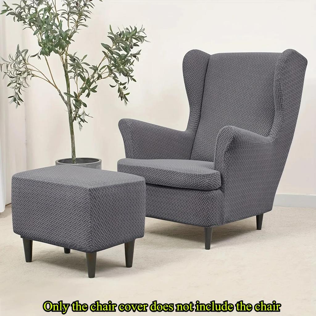 Однотонный чехол для кресла с наклонной спинкой размера «кинг-сайз», удобный, дышащий, эластичный, с чехлом для подушки, защита мебели.