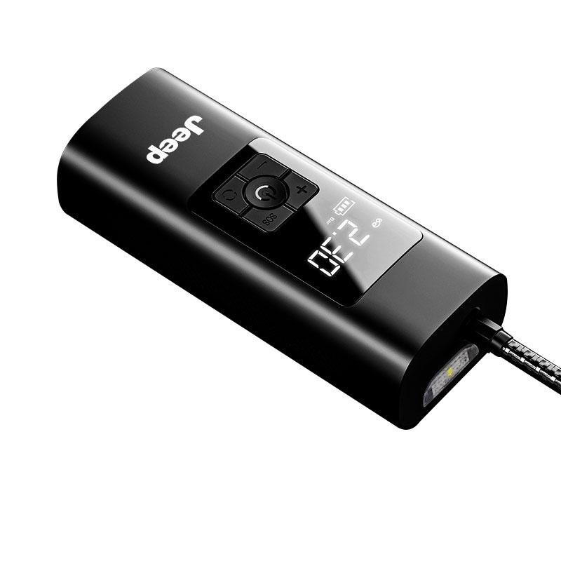 1Pcs Car Tire Inflator Smart Digital Inflatable Pump Emblem Accessories For Jeep Wrangler Grand Cherokee Renegade Tyre Stem Air Caps