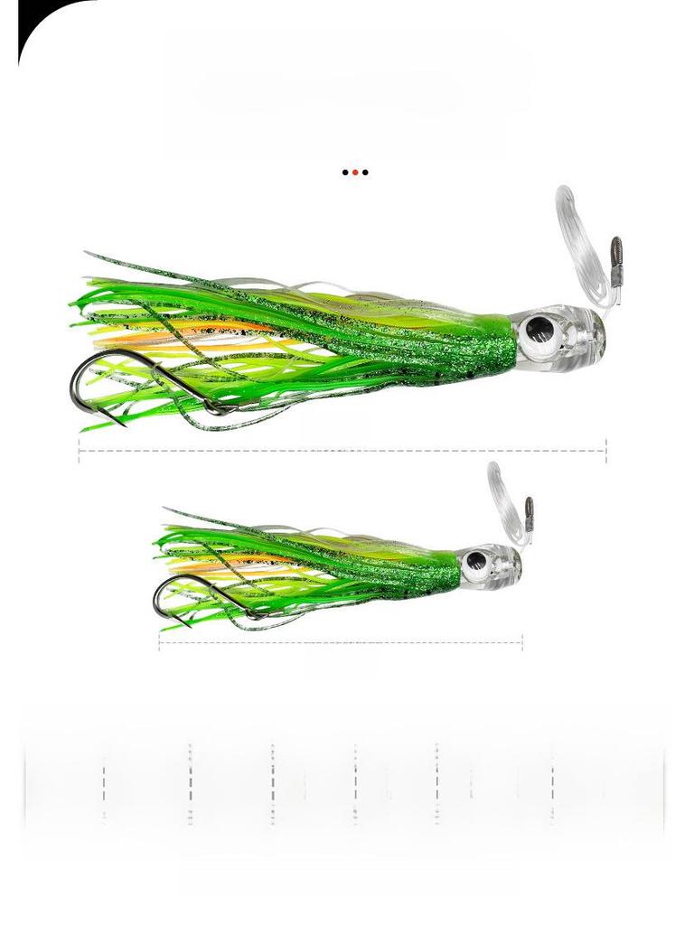 Мягкая приманка Leisure Guest 16 см/25 см для троллинговой рыбалки с лодки - приманка для тунца, кальмара, осьминога с крючком