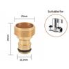 Thread Tap Quick Connector Brass 1/2" 3/4“ 1" Male Female Copper Hose Coupling Adapter Garden Tubing Repair Watering Gun System