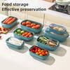 1/3 шт. Контейнер для хранения продуктов, не содержащий бисфенол А, термостойкий, складной, дизайн, органайзер для хранения, подогреваемый в микроволновой печи, ланч-бокс с крышкой