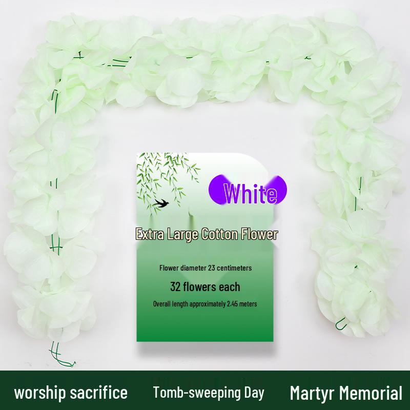 Искусственные хризантемы для кладбища и мемориального декора - Шелковое и пластиковое подвесное цветочное украшение