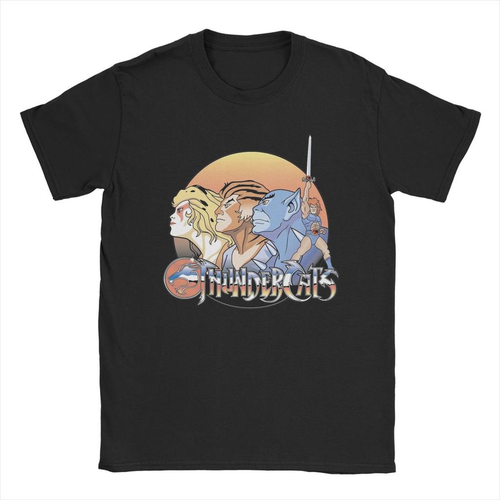 Футболки Thundercats для мужчин, новинка, футболка из чистого хлопка, круглый вырез, короткий рукав, футболки 5XL, одежда
