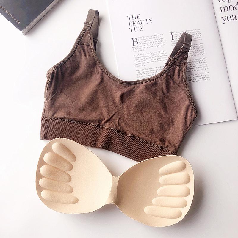 Нижнее белье женское Gather No Steel Ring Tank Tops Bra Tube Top Wrapped Chest Beauty Back Actival Cotton Thin Section Lingerie