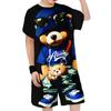 Children's T-Shirt Cartoon Bear Printed Sets for Children T-Shirt for a Boy Fashion Summer Child Sets Kawaii Tops Boys Clothes