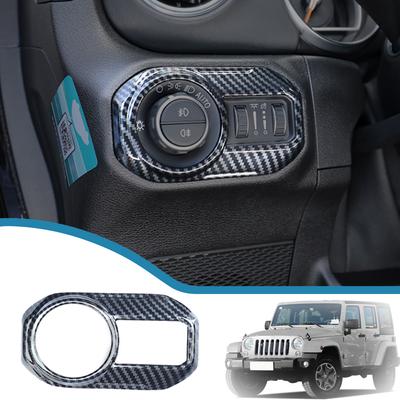 Кнопка переключения фар автомобиля, декоративная крышка, наклейки для Jeep Wrangler JL Gladiator JT 2018-2023, внутренние молдинги