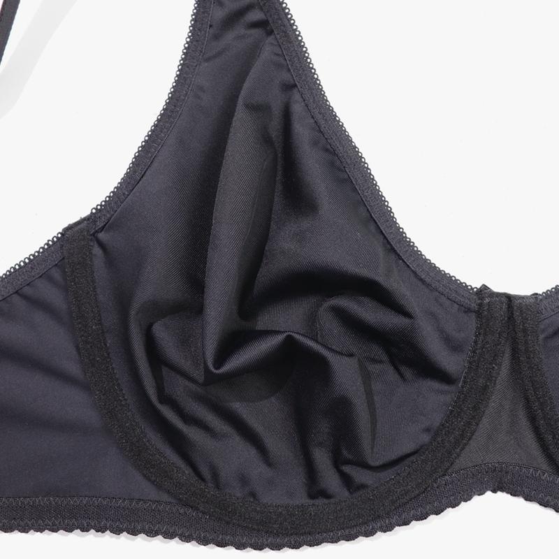 Женский бюстгальтер больших размеров с каркасным нижним бельем, полная чашечка, широкая бретелька, без подкладки, тонкое нижнее белье, повседневный бюстгальтер 85C-100C 85D-110D