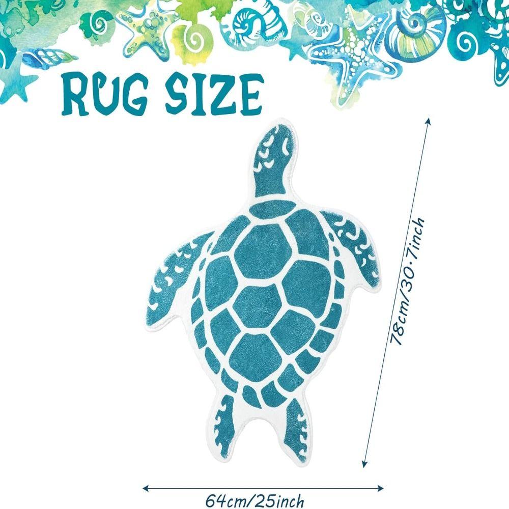 No Slip Sea Turtle Bathroom Rug Washable Bathroom Mat New Beach Mats