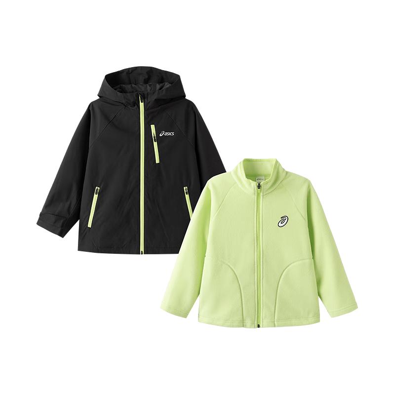 ASICS Kids' 3-in-1 Fleece Windproof Hooded Jacket