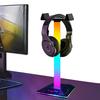 RGB Подставка для наушников Светодиодная Многоцветная Настольная Лампа Питание от USB Type-C Сенсорный Переключатель 10 Цветов Игровой Органайзер для Стола Подставка для Гарнитуры Настольное Освещение