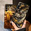 Крутой чехол-бампер с тигром и львом для Samsung Galaxy A25 A16 A23 A13 A06 A50 A57 A15 A37 A12 A52 A36 A05 A70 A55 A41 A73 A51 A53