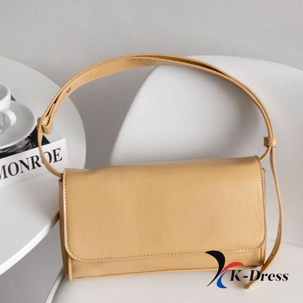 Leather Square Shoulder Bag (4 Colors)