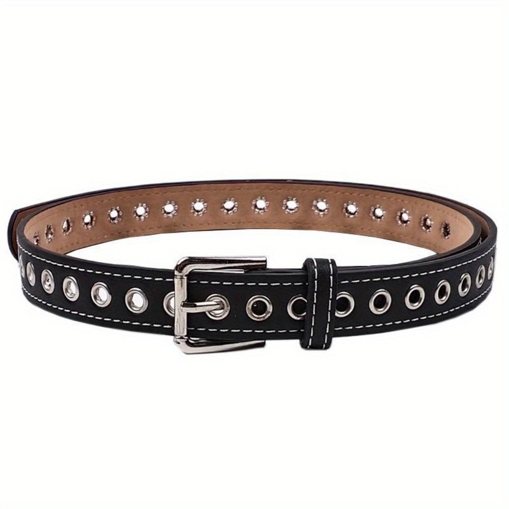 1Заклепка для петли ремня, повседневный ремень с пряжкой-штифтом, тонкий поясной ремень, универсальный ремень для джинсов.