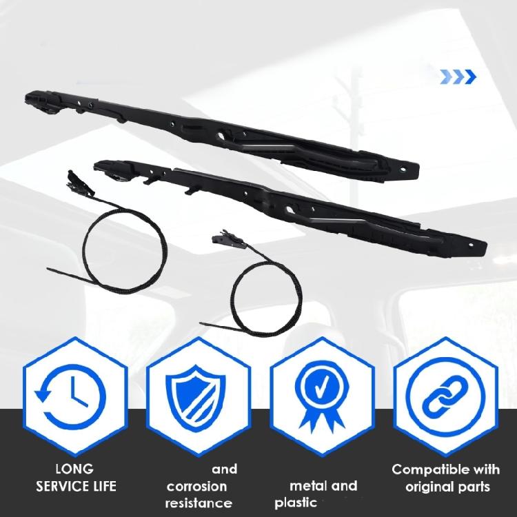 Sunroof Rail & Cable Repair set Strong Sunroof Track Cable Assembly Replacement Sunroof Track & Cable Suitable for Car