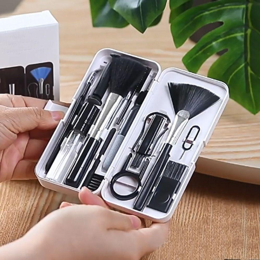 18 In 1 Earphone Clean Brush Set with Storage Box Keycap Puller Kit  Phone