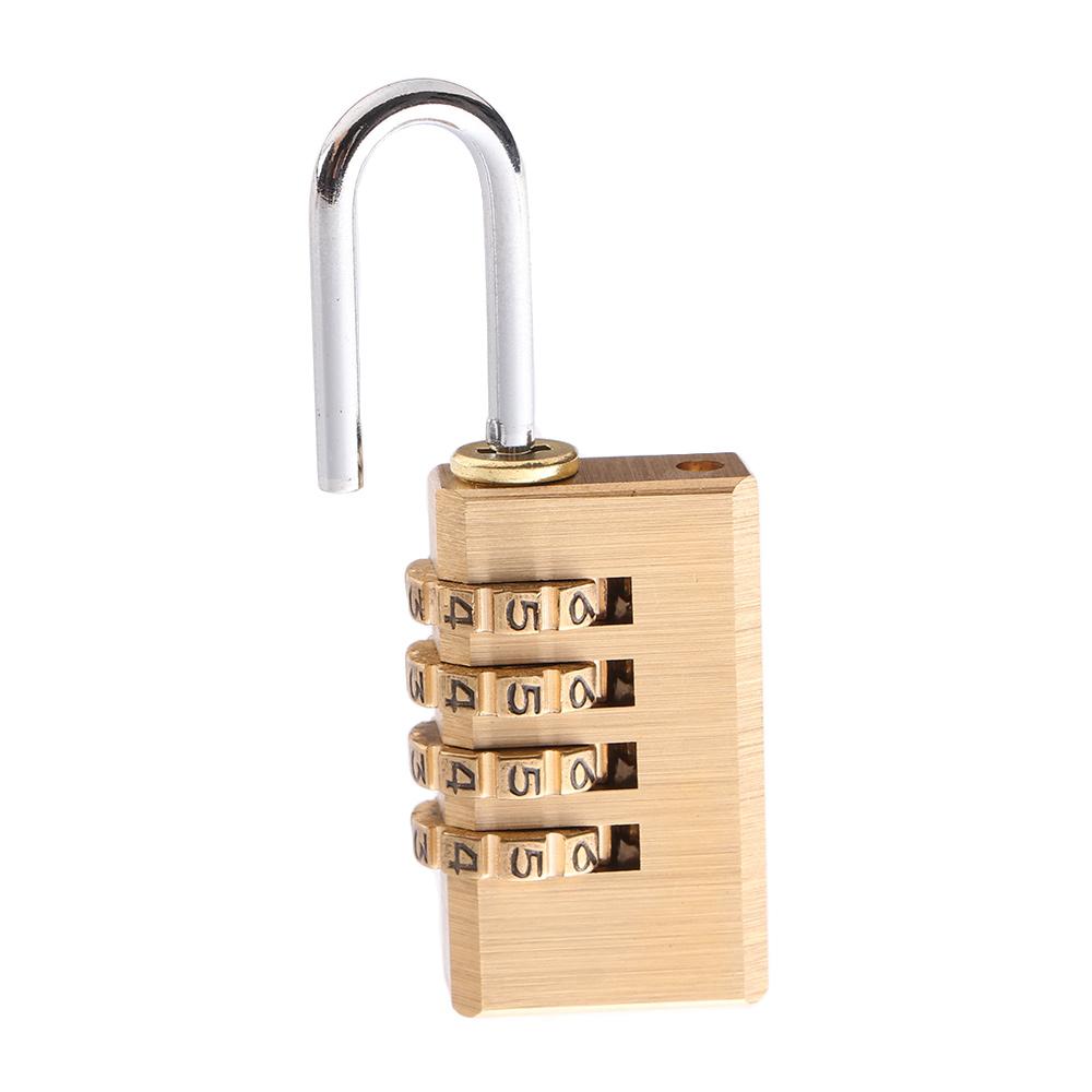 Mini Resettable Code Locks Pure Cooper Padlock Password Code Brass Combination Lock Password Lock
