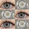Eyeshare 2 pcs Contact Lens Natural Looking Colorful Contact Lenses 1 Year Brown Lenses Blue Lens Gray Lens