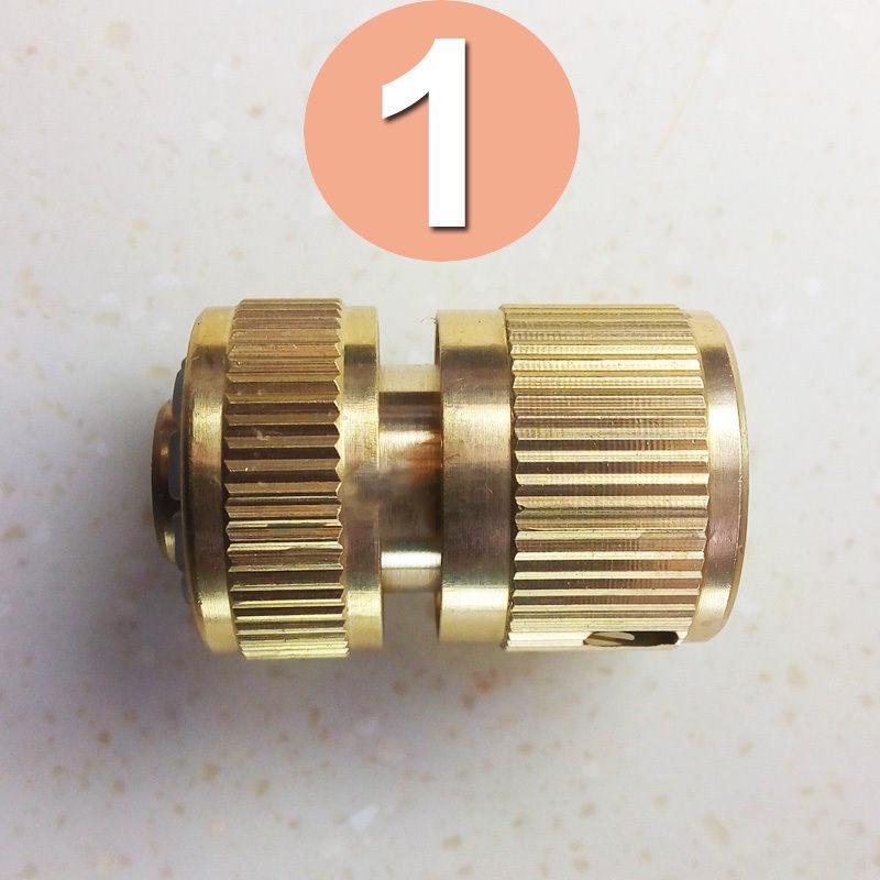Rustresistant Brass Garden Pipe Connector With Quick Fit Fitting And Handy Switch Nozzle