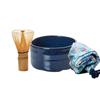 Matcha Bowl Set Navy Blue L003 (3 Pieces) - Kiln-Changed