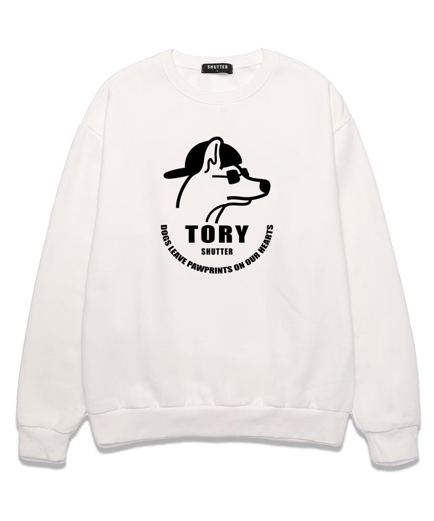 Свитшот SHIRTER с логотипом Tory (Sls018) Меланж серый