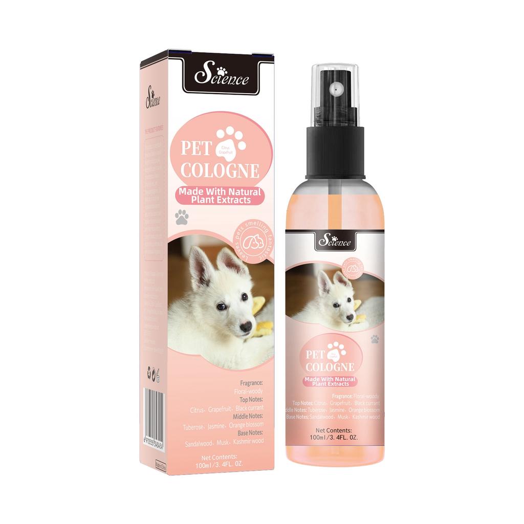 Спрей для собак, кондиционер и запах, духи для устранения запаха собаки, для всех типов шерсти, 100 мл/3,4 унции