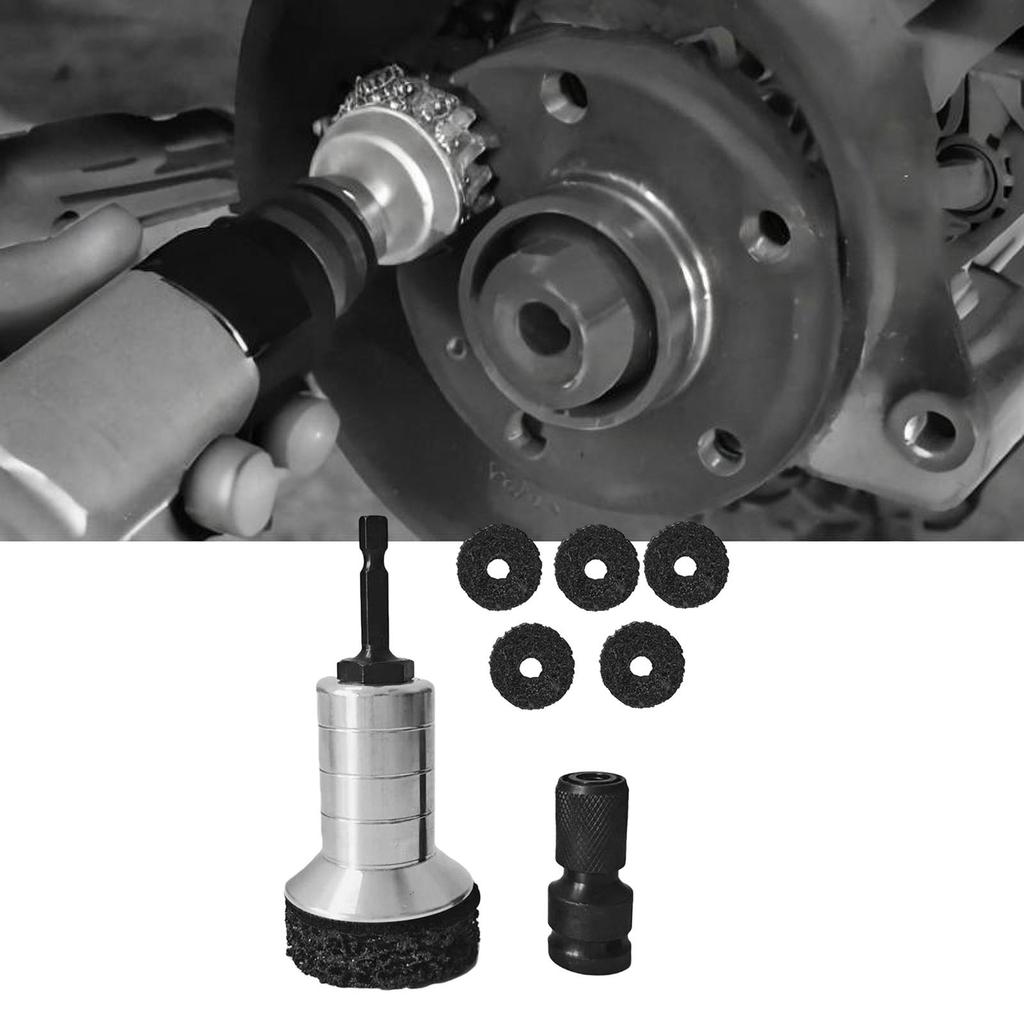 Automotive Wheel Studs Rust Cleaner Quick Resurfacing Hub Maintenance Kit For Power Drill Impact Wrench Auto Repair Tool