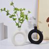 Пластиковая круглая ваза для цветов Минималистичный современный держатель для цветов Контейнер Украшение для стола дома и офиса Декоративная ваза для цветочных растений