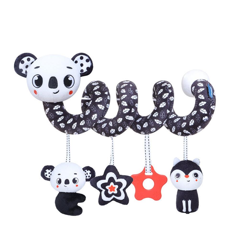 Sylfaen, игрушки для автокресел для детей 0-6 месяцев, высококонтрастные игрушки, подвесная спиральная плюшевая коляска для новорожденных, игрушки, подарки для детей 0, 3, 6, 9, 12 месяцев