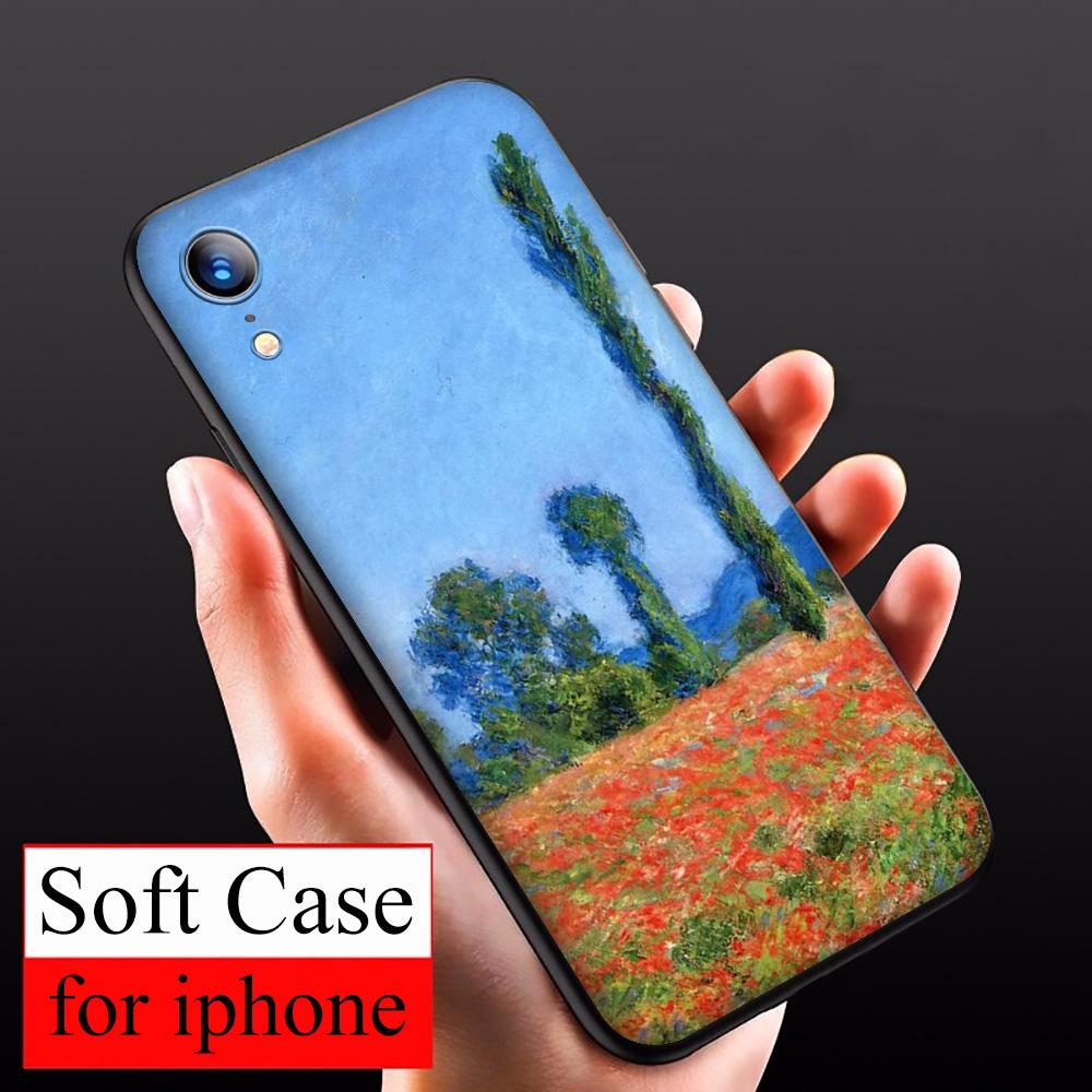 Чехол T40 Claude Monet Garden Lotus для iPhone 13 12 Mini 11 Pro XS Max XR X 8 7 6 6S Plus 5 5S SE 2020