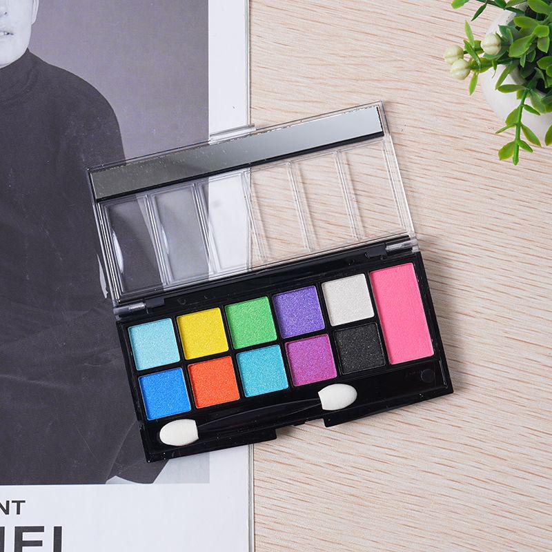 Палетка теней для век Rihao Ten-Color Shimmer для фестивального и сценического макияжа