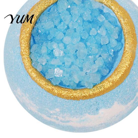 Bathing Accessories 100G Handmade Sea Salt Bath Bombs, Natural Plants Extract Essential Oils Fizzies Ball Ball, Dry Skin Moisturizing Shower for Women