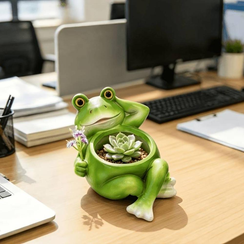 Decorative Succulent Planter Resin Plant Holder Creative Flower Container  Office