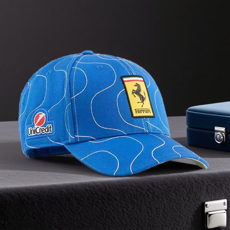 Adjustable Car Logo Baseball Cap Outdoor Racing Sports Hat Men Women Baseball Cap For Ferrari 488 Roma F8 SF9018121360 F4301575M