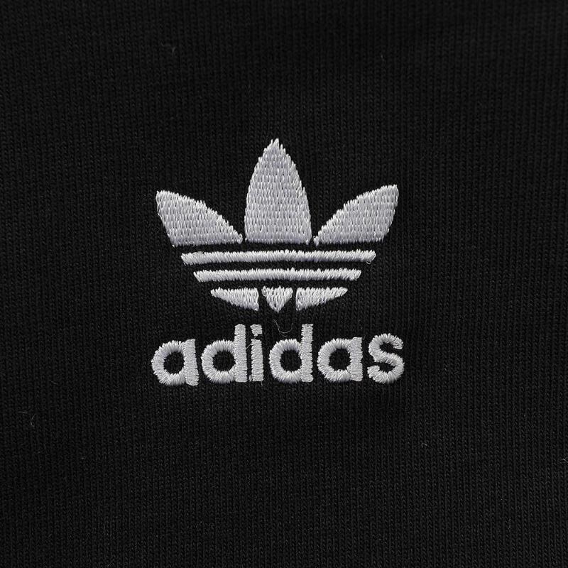 Adidas Футболка Originals Classic Series в полоску, удобная, свободного кроя, с длинным рукавом, мужская, цвет черный, белый KE5824