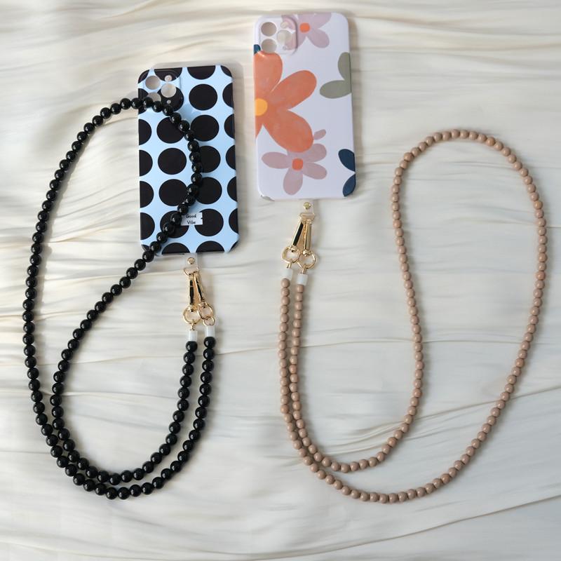 Новый аксессуар для телефона, длинная цепочка для мобильного телефона, защита от потери, универсальный сплошной ремешок на плечо, шею, через плечо, держатель для телефона, цепочка