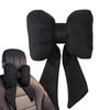 Streamer Linen Bow Car Headrest Linen Ribbon Bow Car Neck Pillow Lumbar Rest Pillow   Car Seat