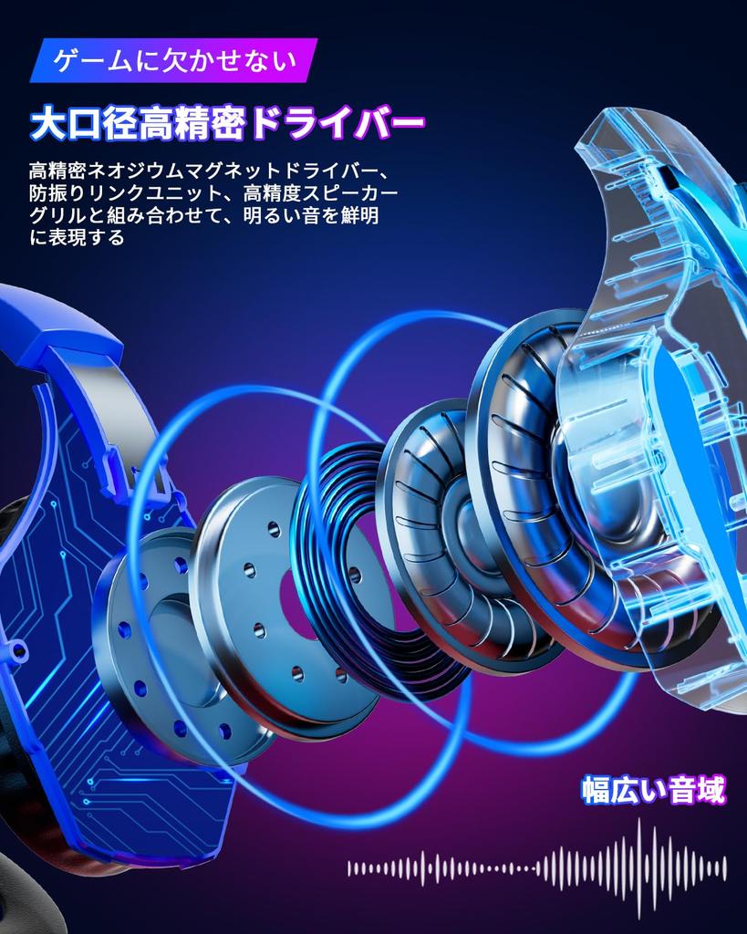 YOTMS Gaming Проводные наушники PS4 Гарнитура PS5 с переключателем Noise One Click Полностью тяжелый светодиодный контроллер для FPS Совместимость с Nintendo Xbox PC