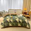 1Pc Geometric Duvet Cover 100% Cotton Thickened Check Bedding Hotel Quality Nordic Style Comforter Cover with Zipper Closure