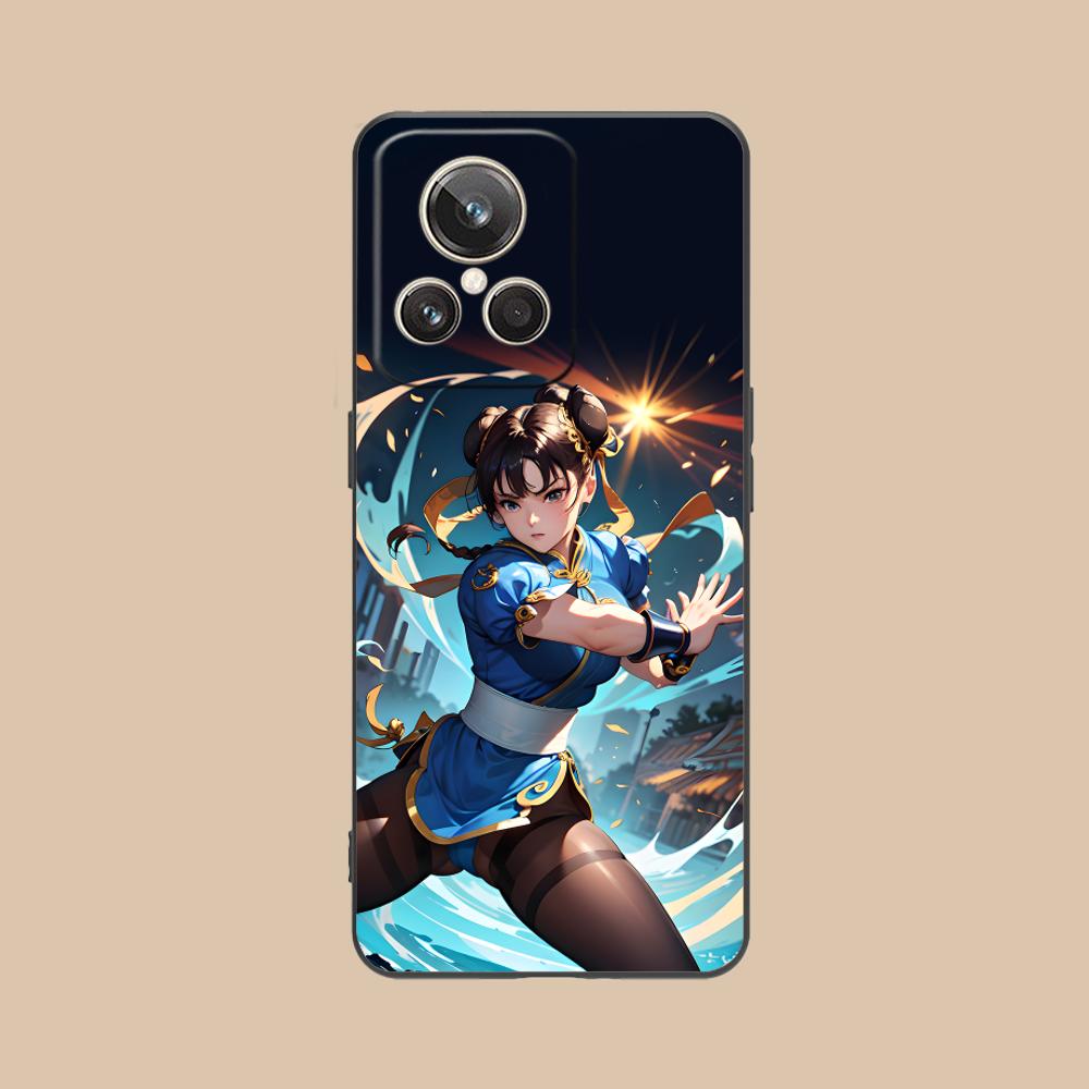 Чехол для телефона Street Fighter Chunli для Realme 15 14 13 12 11 10 9 Pro Plus T i Lite 5G Цветной Печатный Чехол Роскошный Красивый Чехол
