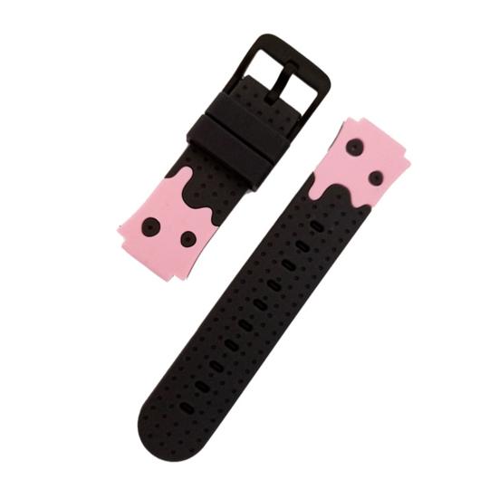 Watchband Convenient Skin-friendly Durable Wrist Strap 20mm Silicone Smartwatch Band Replacement Wristband for Kids