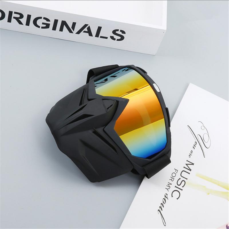 Tactical CS Paintball Goggles Mask Windproof Anti-Fog Protective Detachable Adjustable Cycling Motorcycle Helmet Glasses