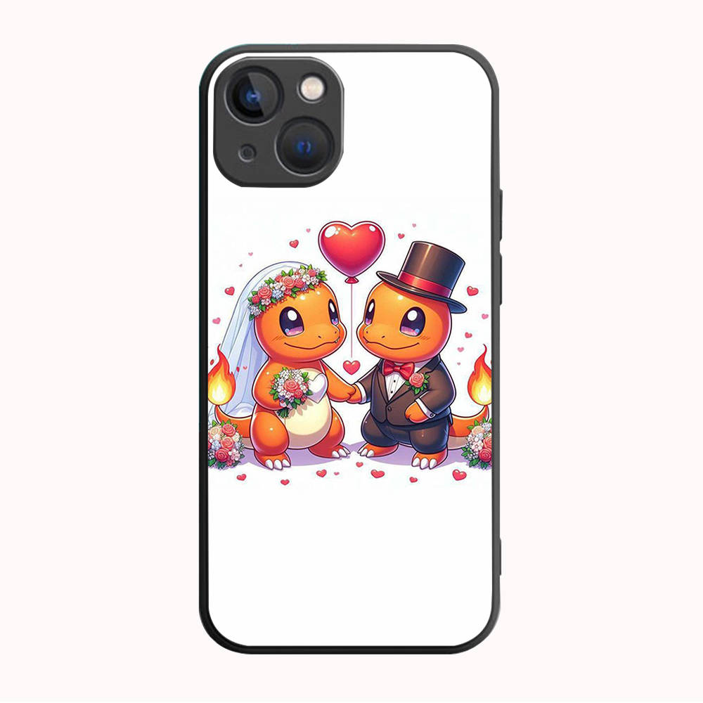 B-70 милый покемон черный чехол для Samsung S24 S23 S22 S21 S20 FE S10 Lite Ultra S7 S8 S9 Plus A05S A11 A12 A13 A15 A22 A24 A25 A32 A52 A71 5G