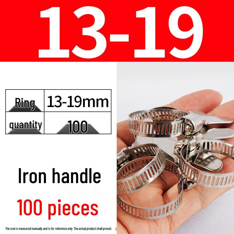 Хомут из нержавеющей стали, лента с ручной затяжкой для водопроводных и воздушных труб