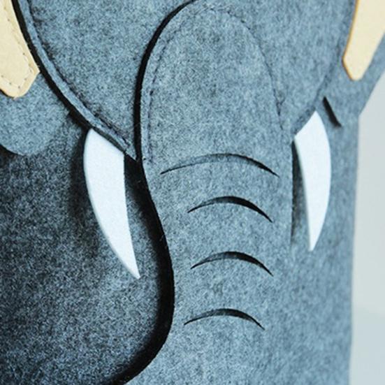 Корзина для белья с рисунком животных, компактная фетровая одежда, сумка для хранения игрушек для дома