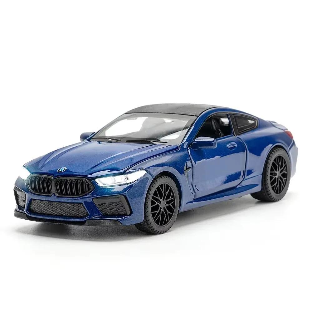 1:32 Scale M8 X5 Toy Alloy Diecast Car Model High Simulation Sound Light Pull Back Toys Vehicles Children's Interactive Toys