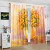 2 - Floral - Printed Curtains - Polyester Material - Suitable for Bedroom, Living Room, Study, Private Space