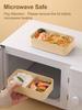 Квадратная коробка для бенто с термосумкой и соусницей, герметичная герметичная коробка для ланча, переносные контейнеры для фруктов и еды для детей в микроволновой печи