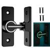 Luminous Door Lock Zinc Alloy 90 Degree Sliding Door Latch Heavy Duty Barn Gate Bolt Protect Privacy Cabinet Closet
